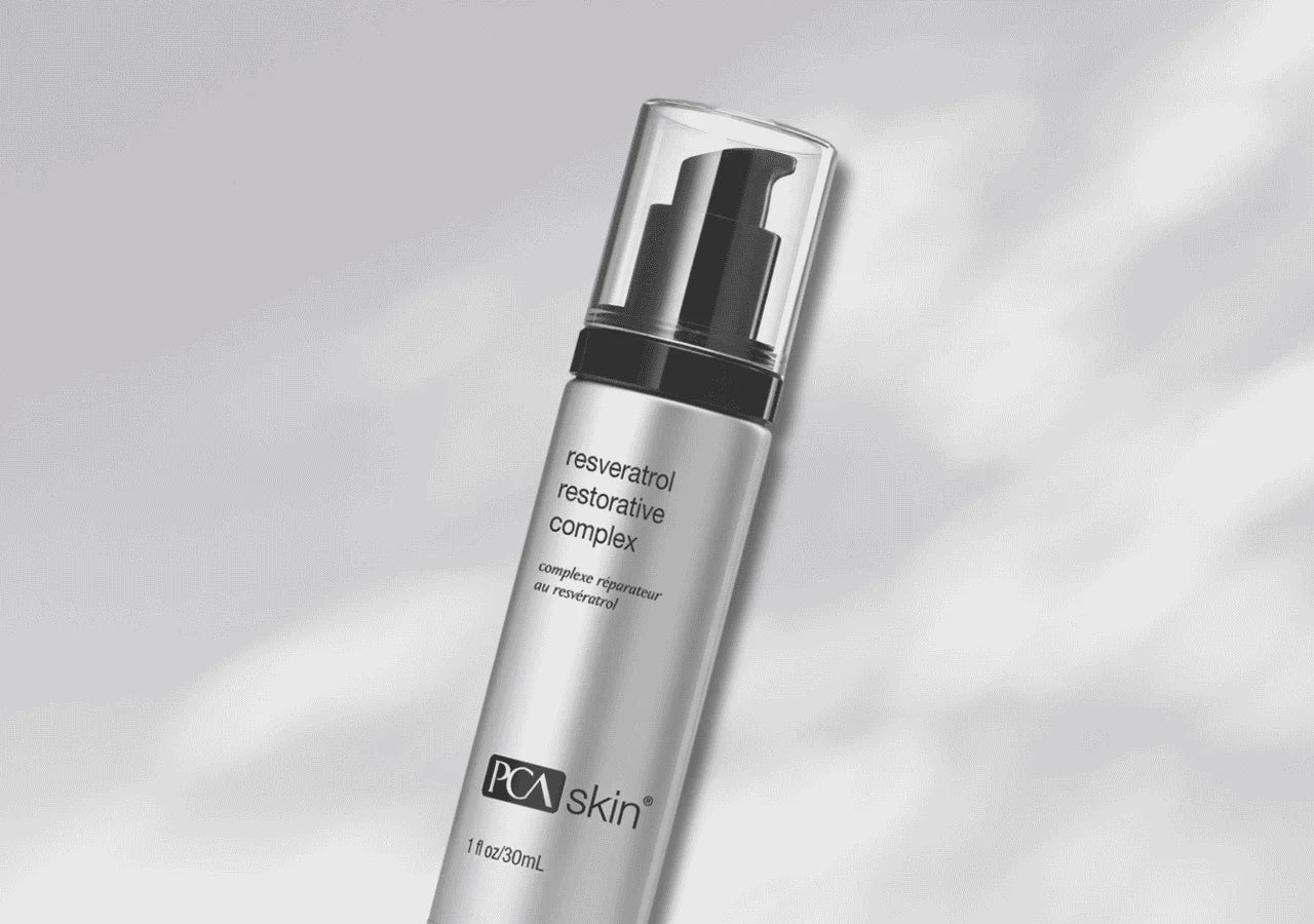 PCA Skin Resveratrol Complex strengthens skin and protects against free radical damage.
