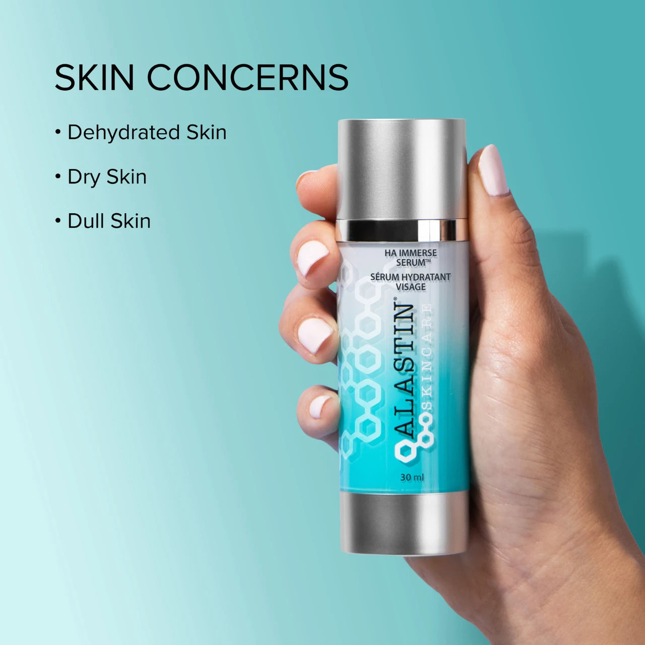 Alastin HA IMMERSE Serum with peptides and hyaluronic acid skin concerns