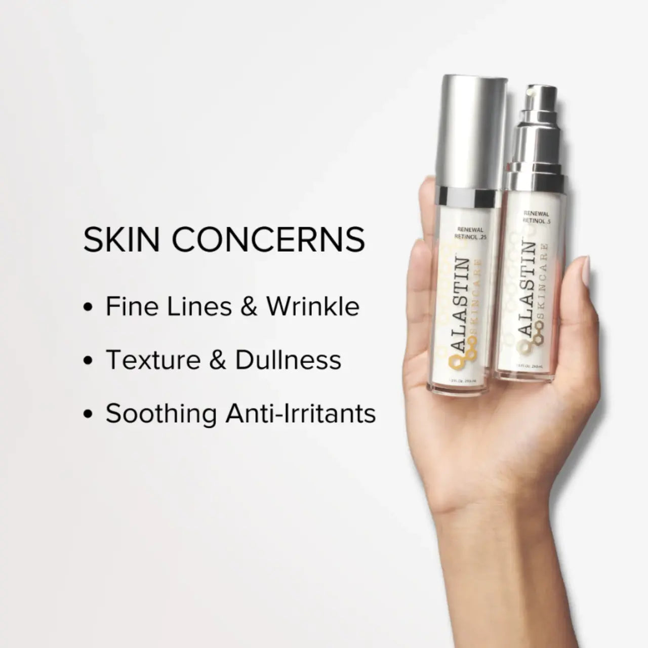 Alastin Renewal Retinol serum - formulated to complement cosmetic treatment outcomes and maintain your skin's appearance for an overall improved experience.
