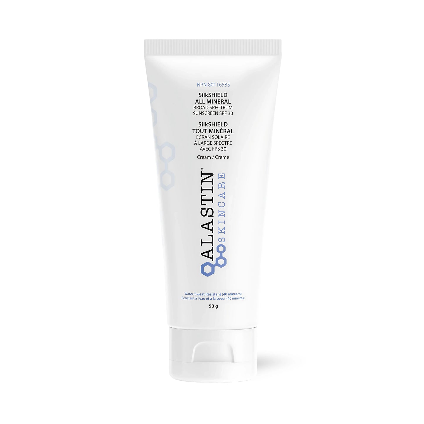 Alastin SilkSHIELD All Mineral Broad Spectrum Sunscreen SPF 30 with TriHex Technology – lightweight sheer sunscreen for daily protection