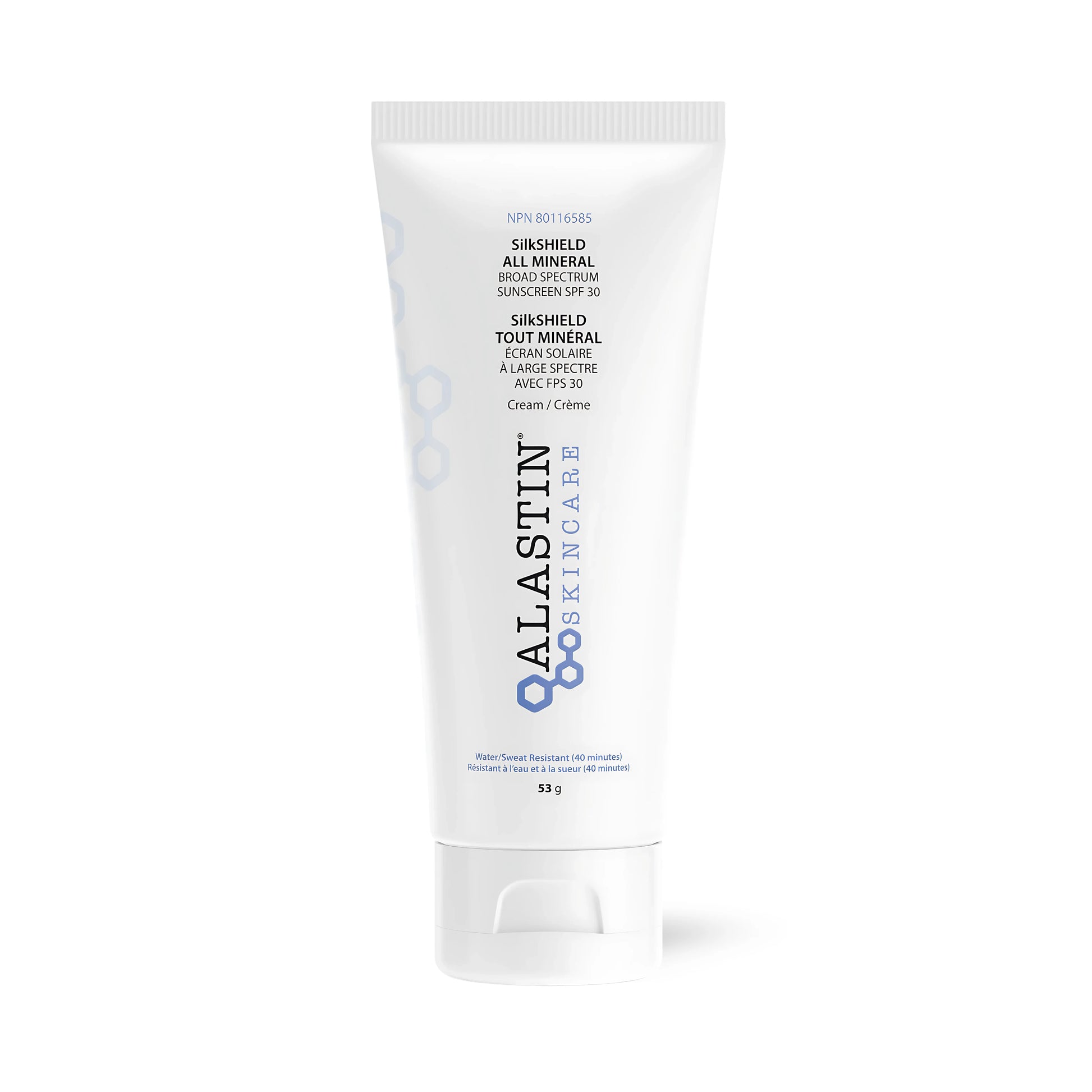 Alastin SilkSHIELD All Mineral Broad Spectrum Sunscreen SPF 30 with TriHex Technology – lightweight sheer sunscreen for daily protection