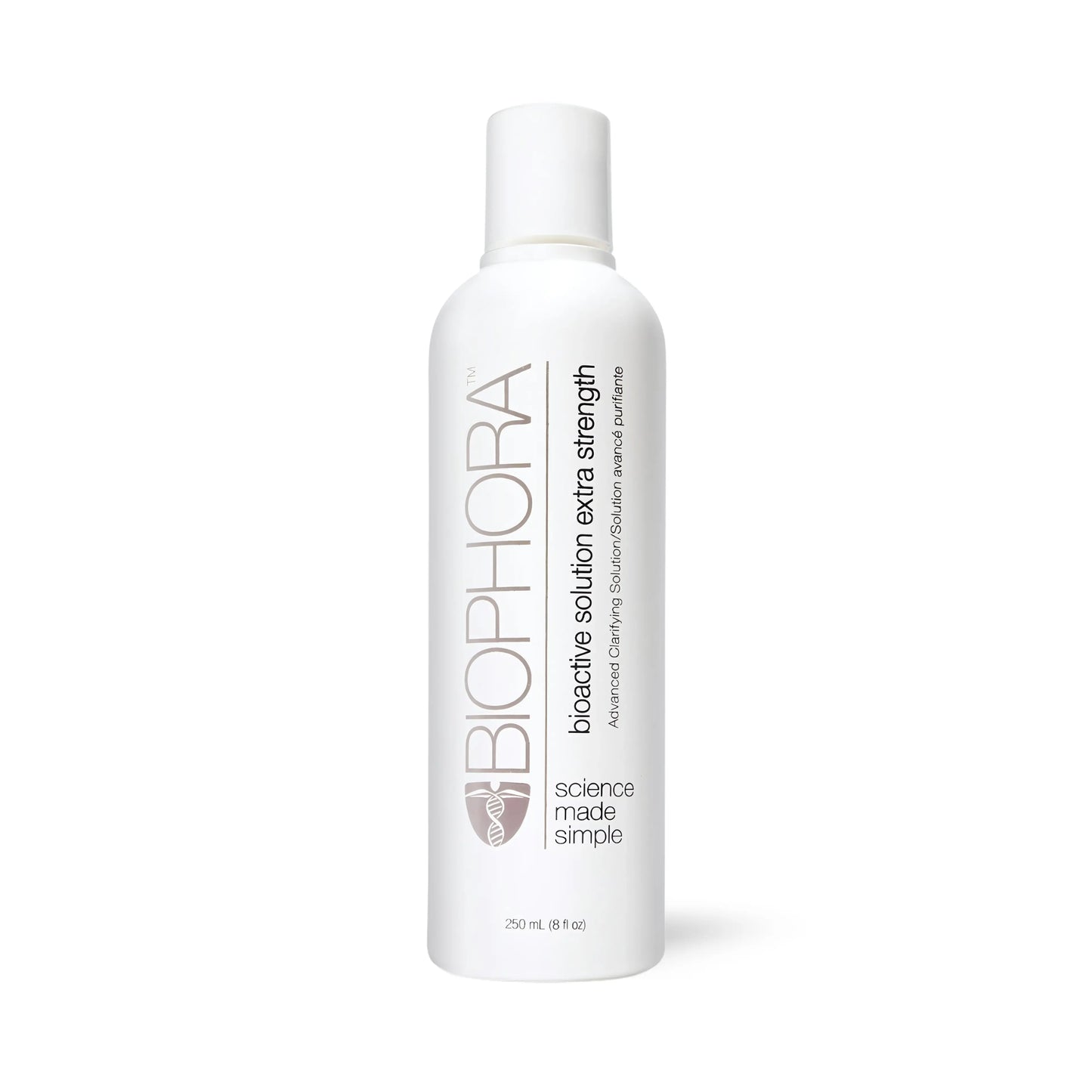 Biophora Bioactive Solution Extra Strength with 5% Glycolic Acid toner for acne, oily skin, and aging concerns