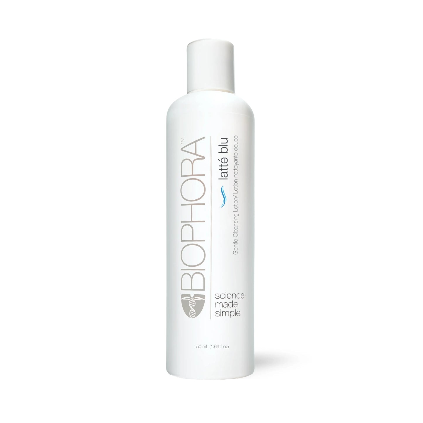 Biophora Latté Blu Cleanser for sensitive dry skin with Blue Chamomile and peptides