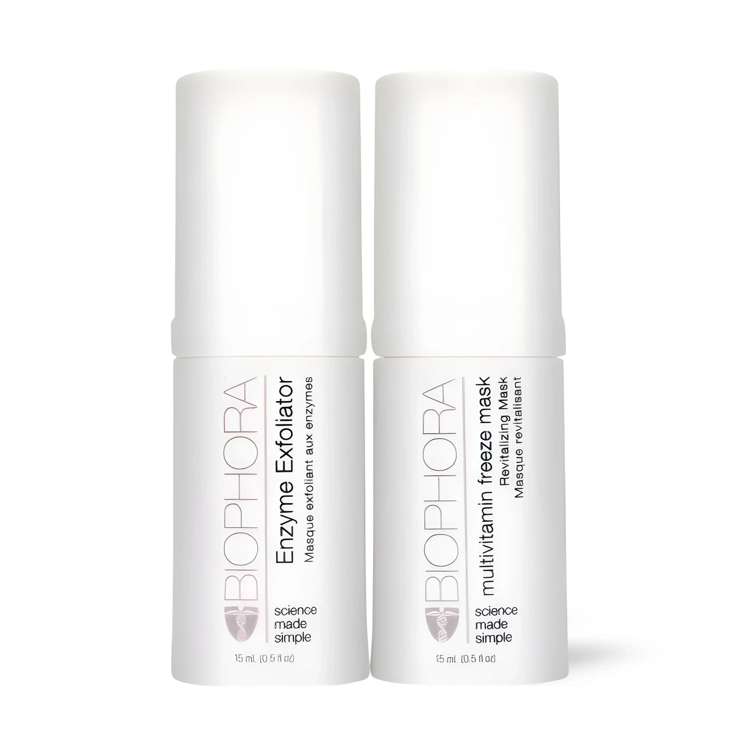 Biophora Masks Duo 2-step exfoliating and hydrating treatment for smoother, radiant skin
