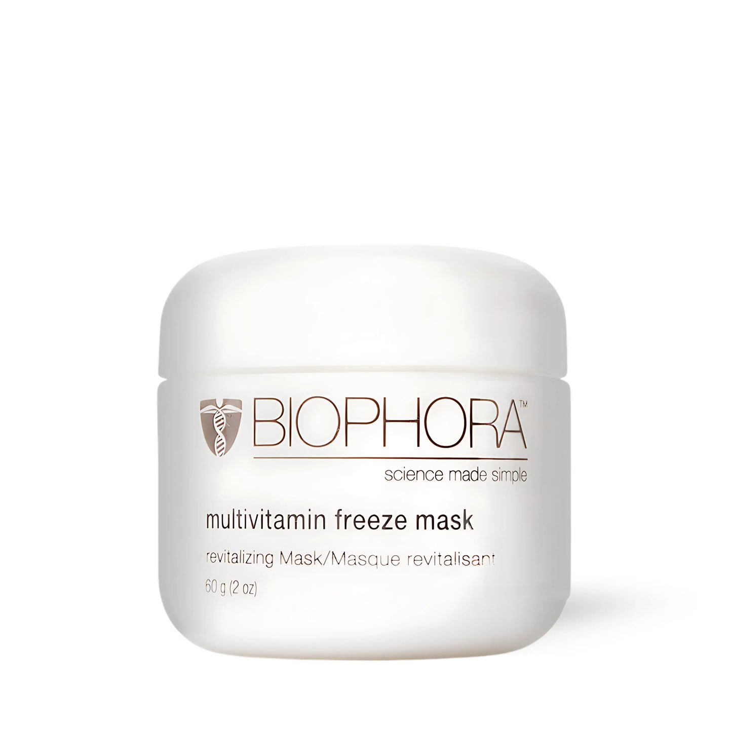 Biophora Multivitamin Freeze Mask with Collagen, Elastin, and vitamins for hydration, soothing, and pore refinement