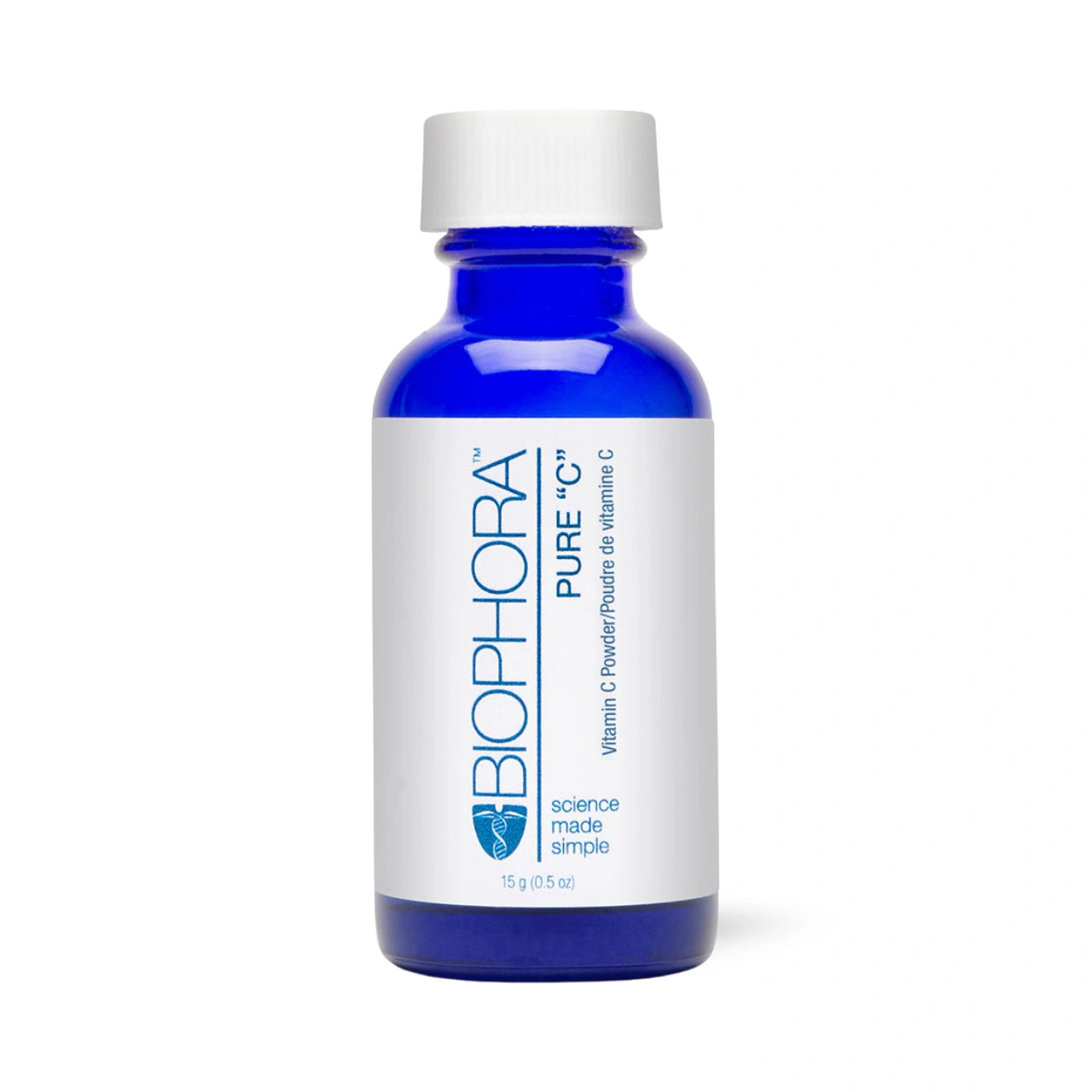 Biophora Pure C 100% pure Vitamin C serum for brightening, firming, and antioxidant skin protection.