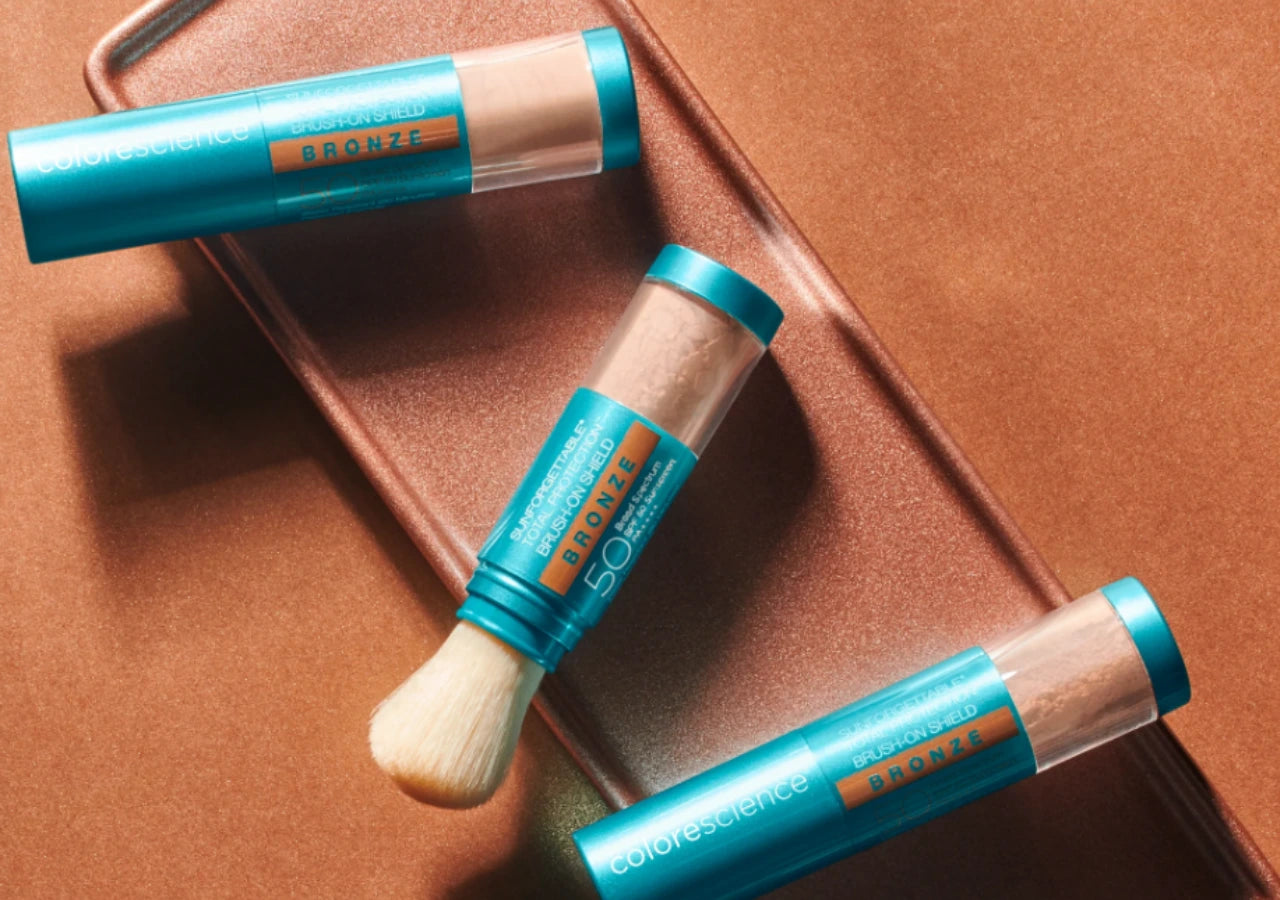 Colorescience Sunforgettable® Brush-On Shield Bronze SPF 50 – Broad-Spectrum SPF 50 Protection with a Natural Bronze Glow for Healthy, Radiant Skin