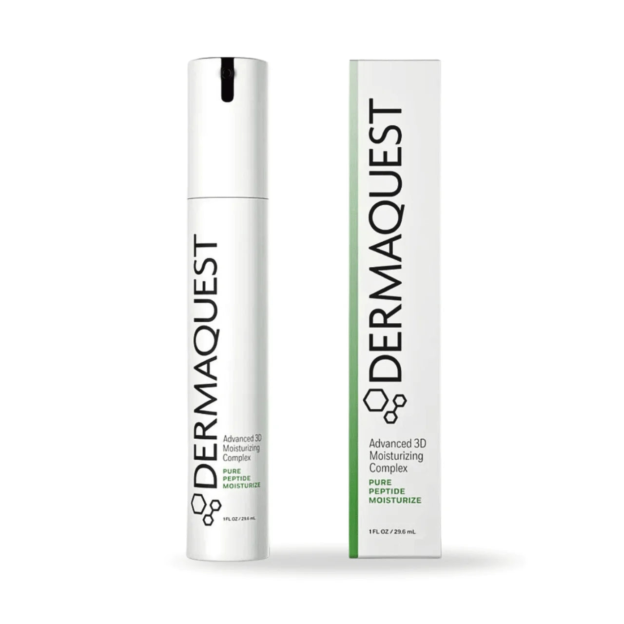 Dermaquest Advanced 3D Moisturizing Complex – hydrating and firming moisturizer with Peptides, Vitamin C, and Bakuchiol for radiant, lifted skin.