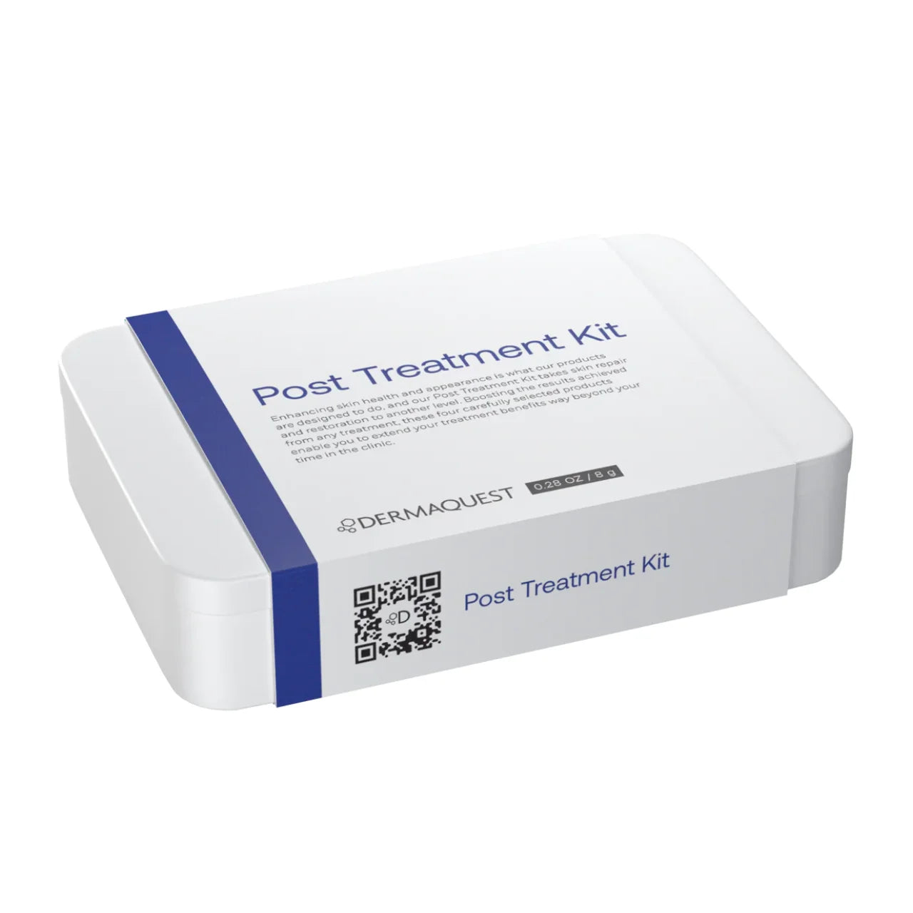 DermaQuest Post Treatment Kit targeting dullness, rough texture, and sensitive skin with B5 Serum, Niacinamide Serum, cream, and SPF 30 for radiant results.