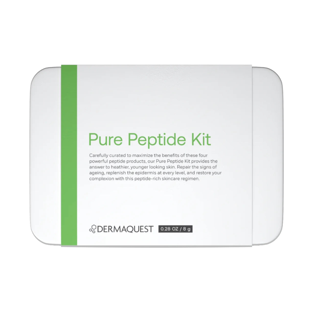 DermaQuest Pure Peptide Kit features advanced peptides and stem cells for youthful, firm, and hydrated skin. Perfect for smooth texture and anti-aging results.