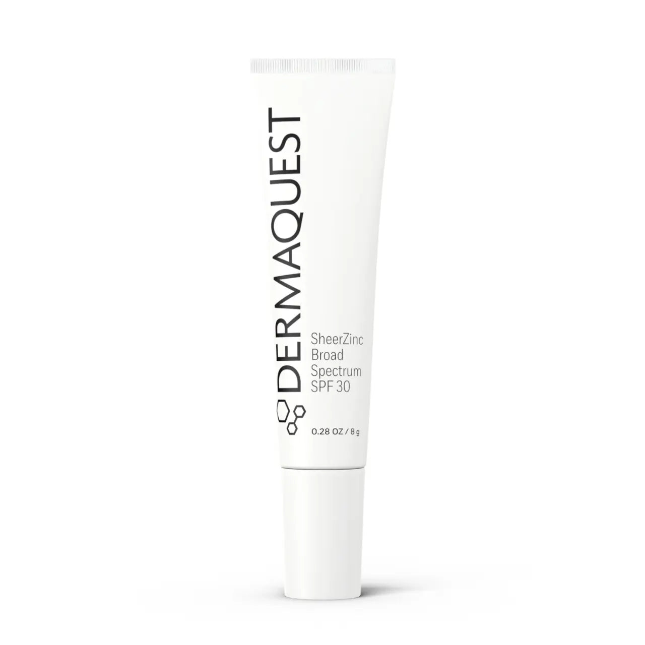 SheerZinc Broad Spectrum SPF 30 by DermaQuest for sun protection, anti-aging, and radiant skin.