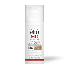EltaMD UV Daily Tinted Broad-Spectrum SPF 40 is a lightweight, hydrating sunscreen with hyaluronic acid and zinc oxide for daily sun protection and skin nourishment.