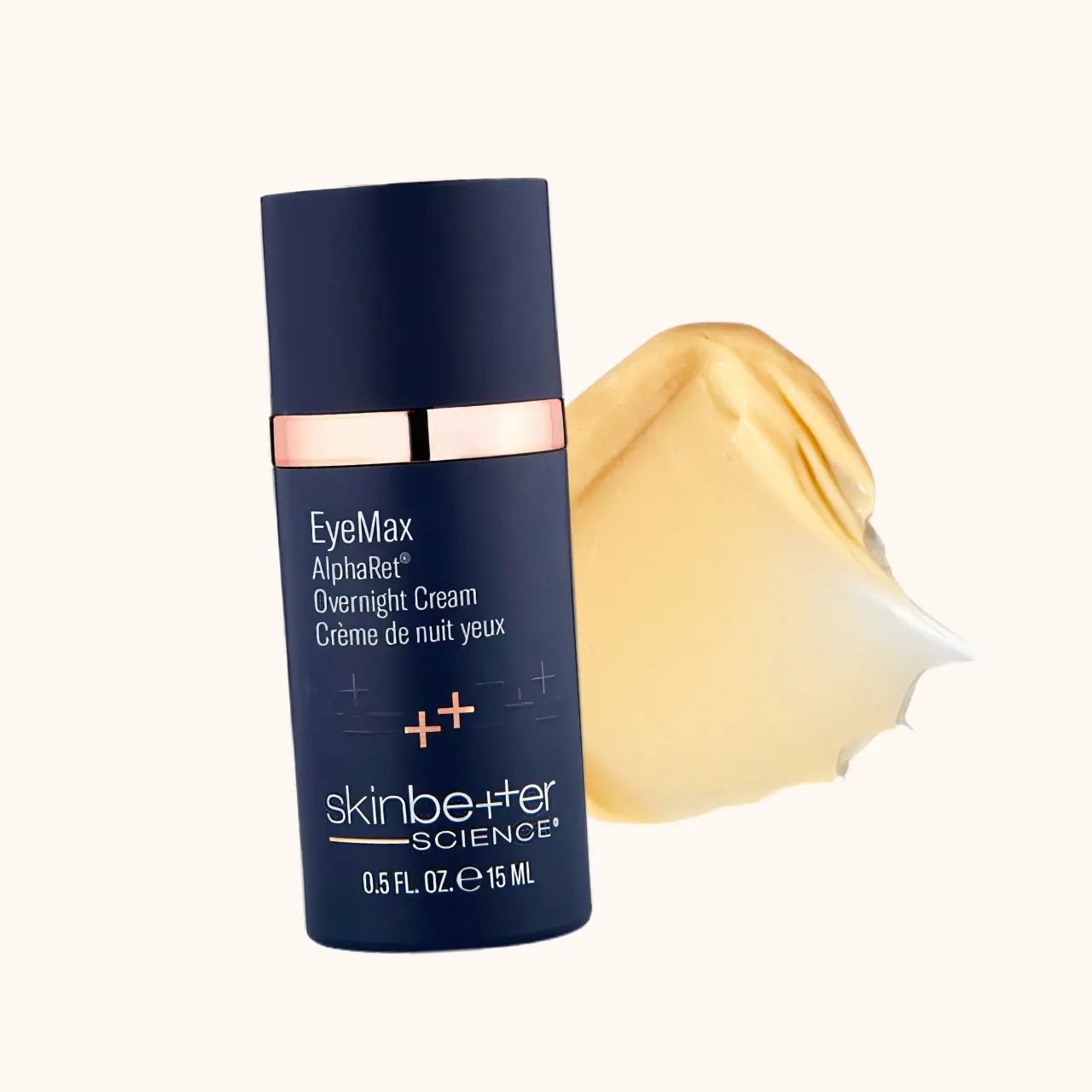 Skinbetter Science EyeMax AlphaRet® Overnight Cream helps smooth fine lines and wrinkles, firming the under-eye area for a youthful look.