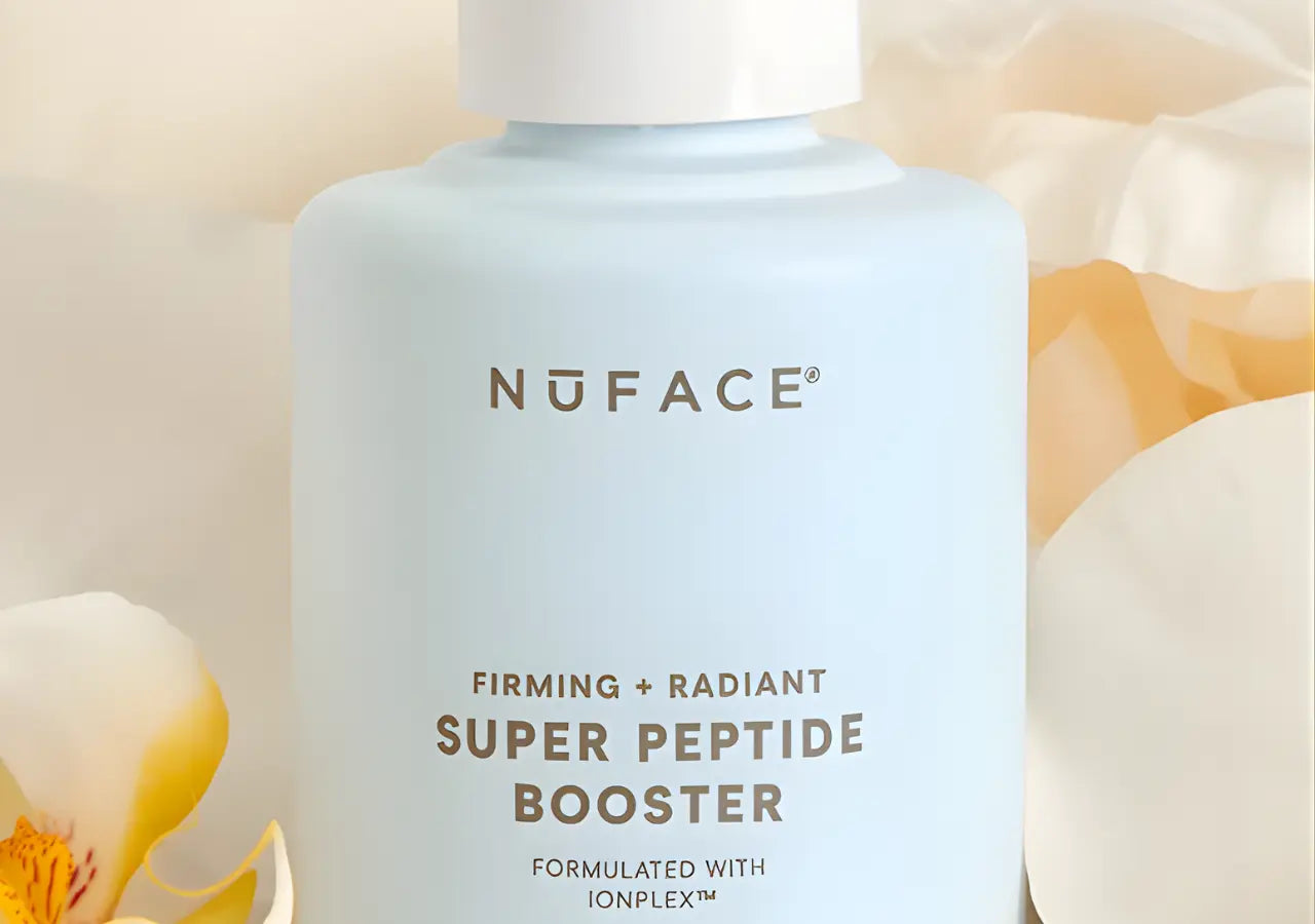 NuFACE Peptide Serum firms and revitalizes skin elasticity