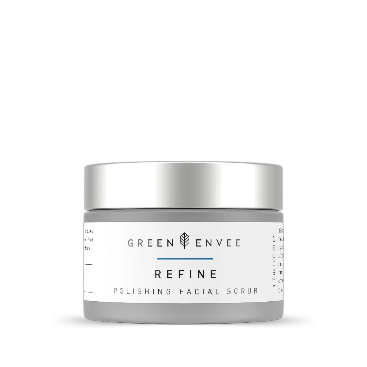 Green Envee Refine Polishing Facial Scrub exfoliates, hydrates, and smooths skin for a radiant, youthful look.
