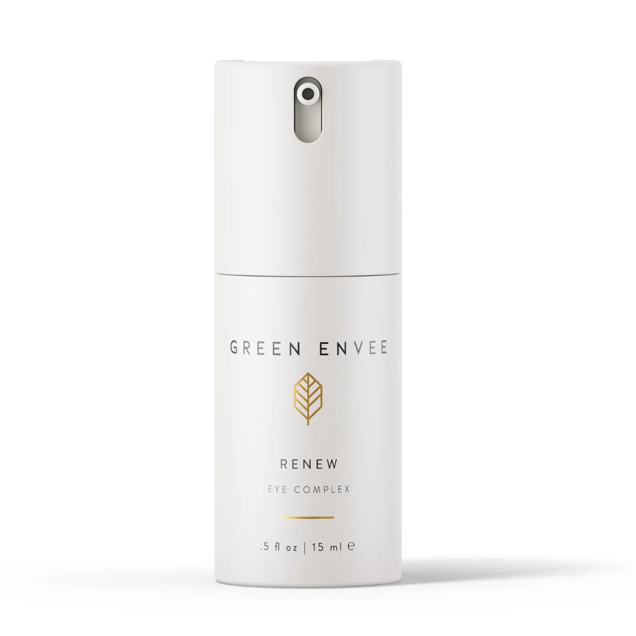 Green Envee Renew Eye Complex targets dark circles, puffiness, and fine lines while hydrating and brightening for youthful-looking eyes.