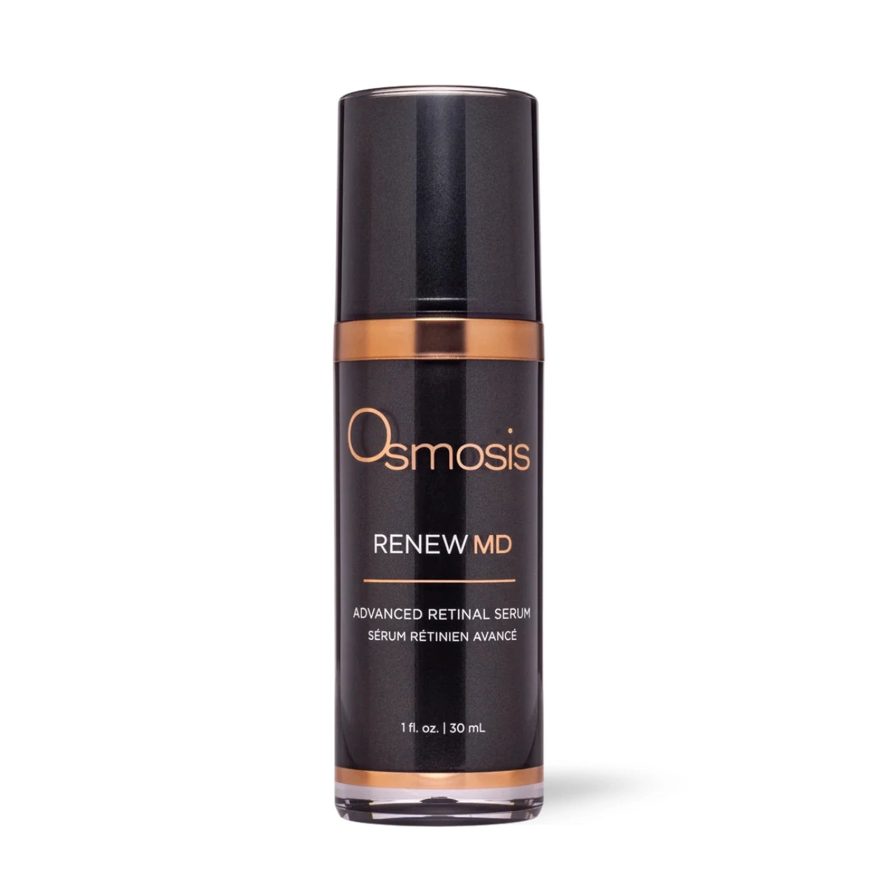 Osmosis Renew MD Advanced retinal anti-aging serum that refines texture, boosts radiance, and promotes youthful, healthy-looking skin.
