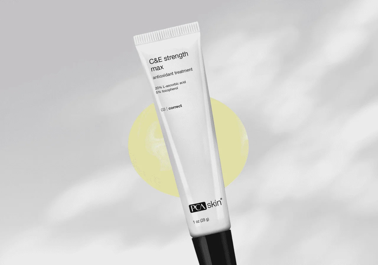 PCA Skin serum with Vitamin C & E protects against free radicals