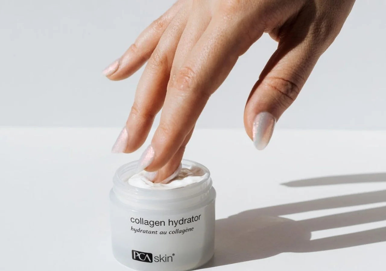 PCA Skin Collagen Hydrator delivers intense hydration with shea butter and sweet almond extract, locking in moisture for soft, supple, and radiant skin.