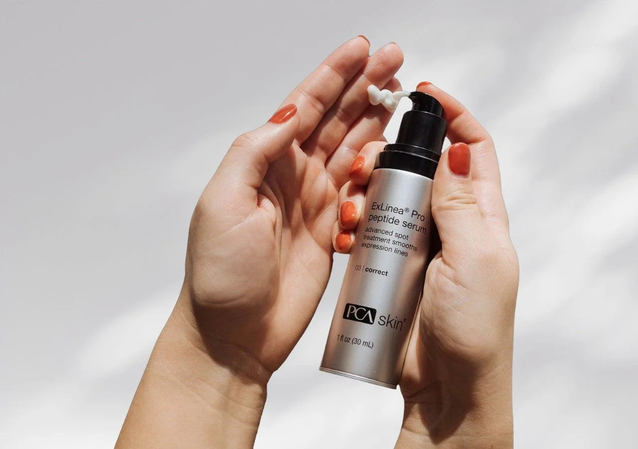PCA Skin ExLinea Pro Peptide Serum minimizes fine lines and wrinkles with powerful peptides.