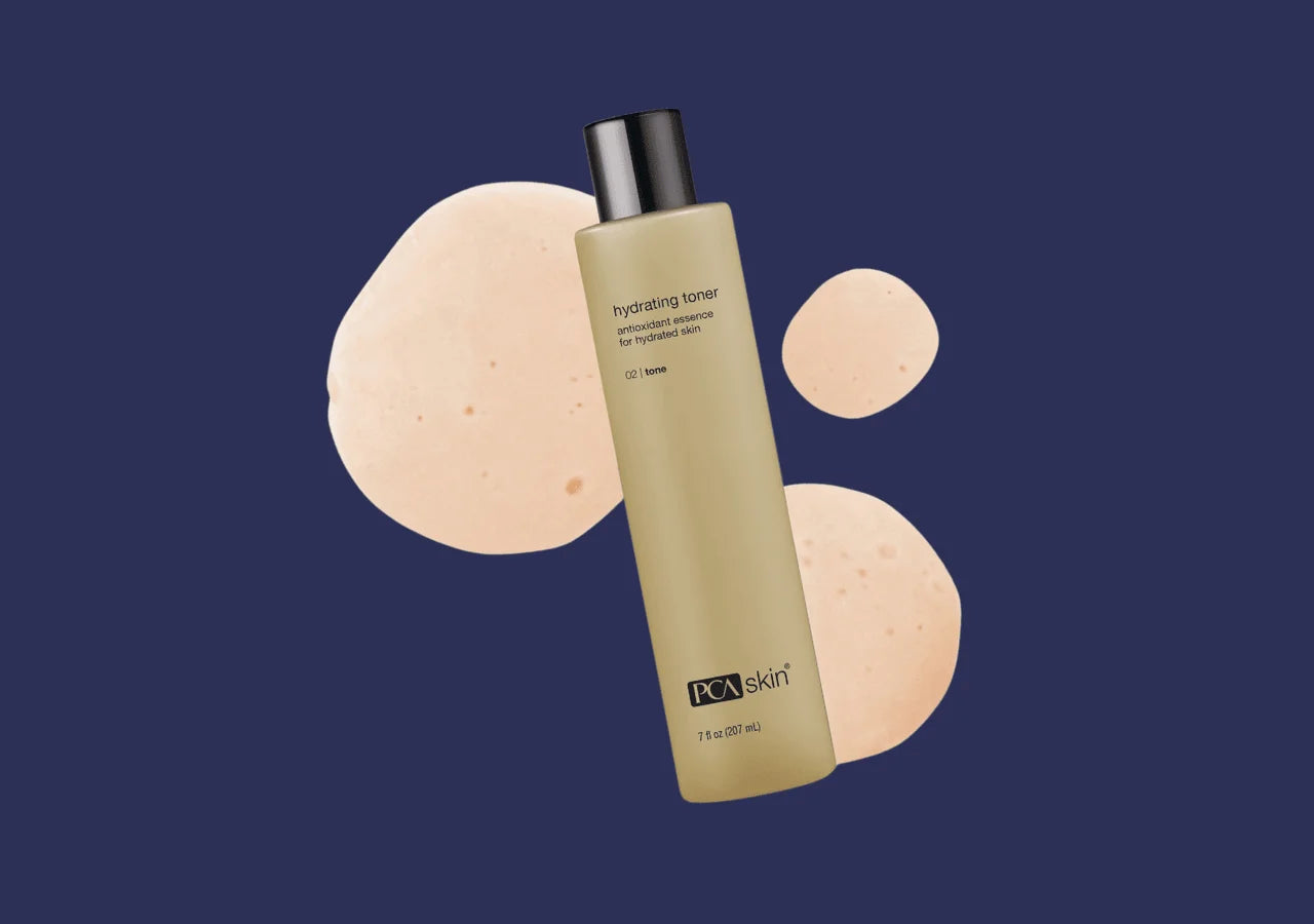 PCA Skin Hydrating Toner removes dirt, oil, and impurities while soothing with evening primrose oil and antioxidants.