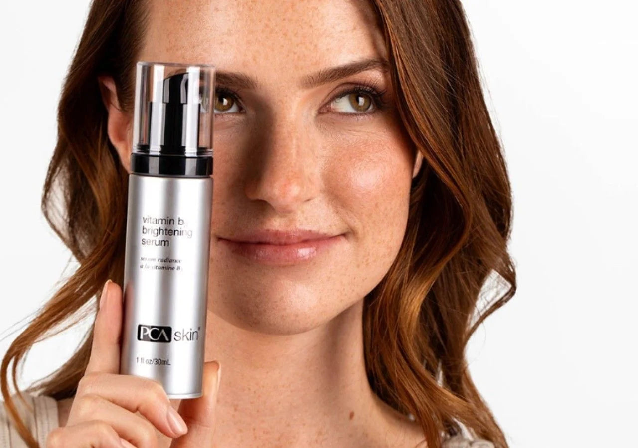 PCA Skin Vitamin B3 Brightening Serum soothes irritation, reduces redness, and strengthens the skin barrier.