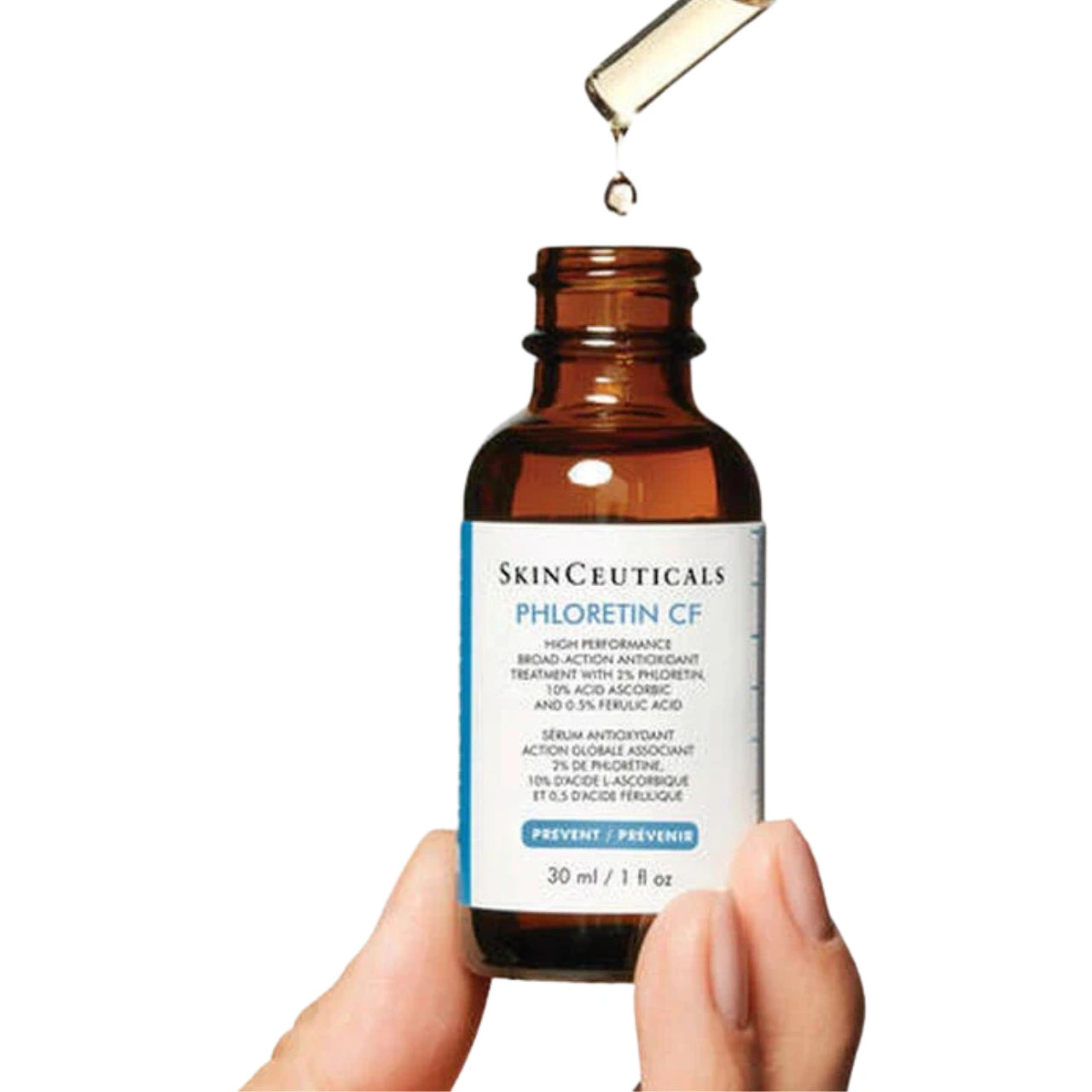 SkinCeuticals Phloretin CF® brightening serum designed to reduce discoloration, fade dark spots, and even skin tone for a more radiant complexion.