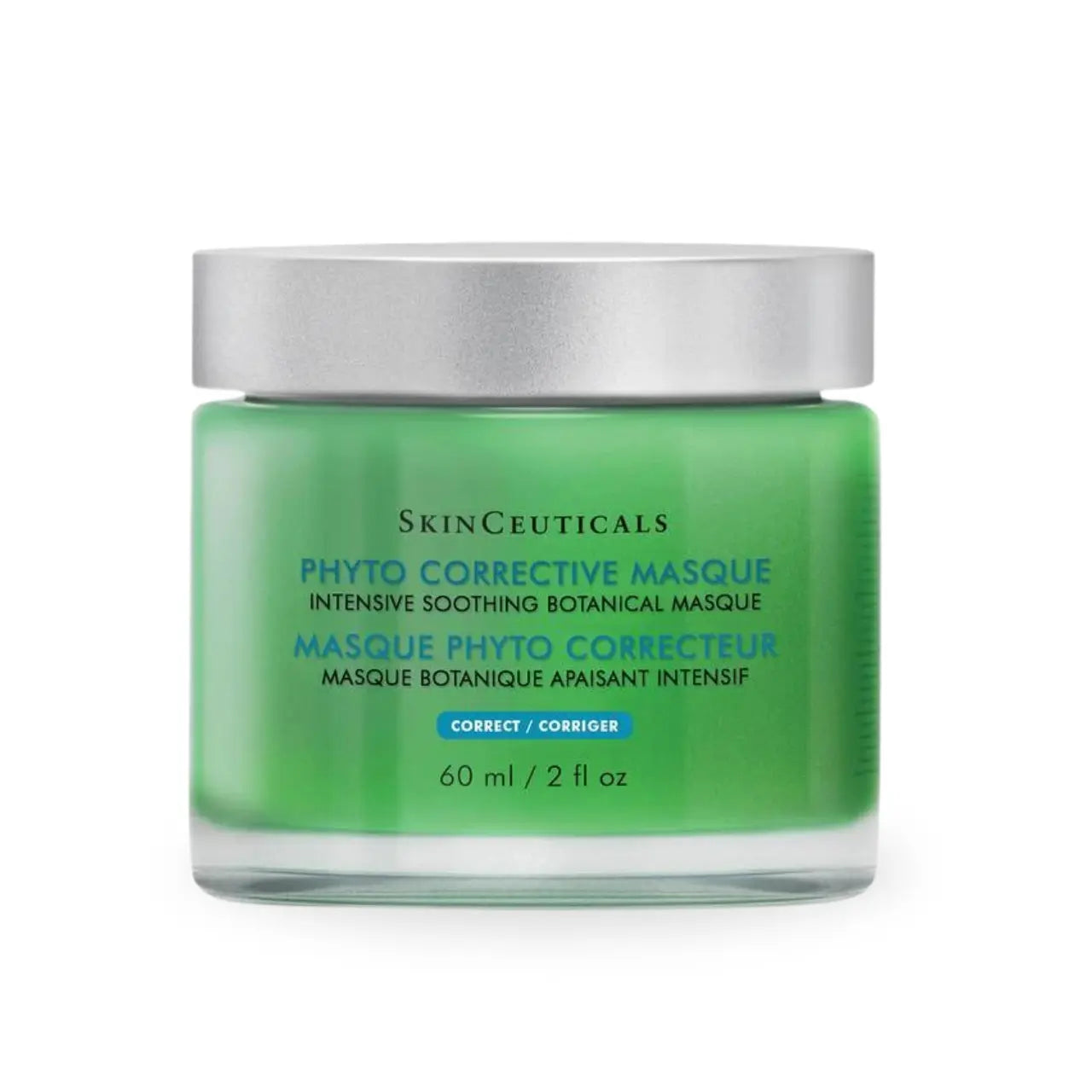 SkinCeuticals Phyto Corrective Mask hydrates, calms, and soothes sensitive skin with botanical extracts and hyaluronic acid.