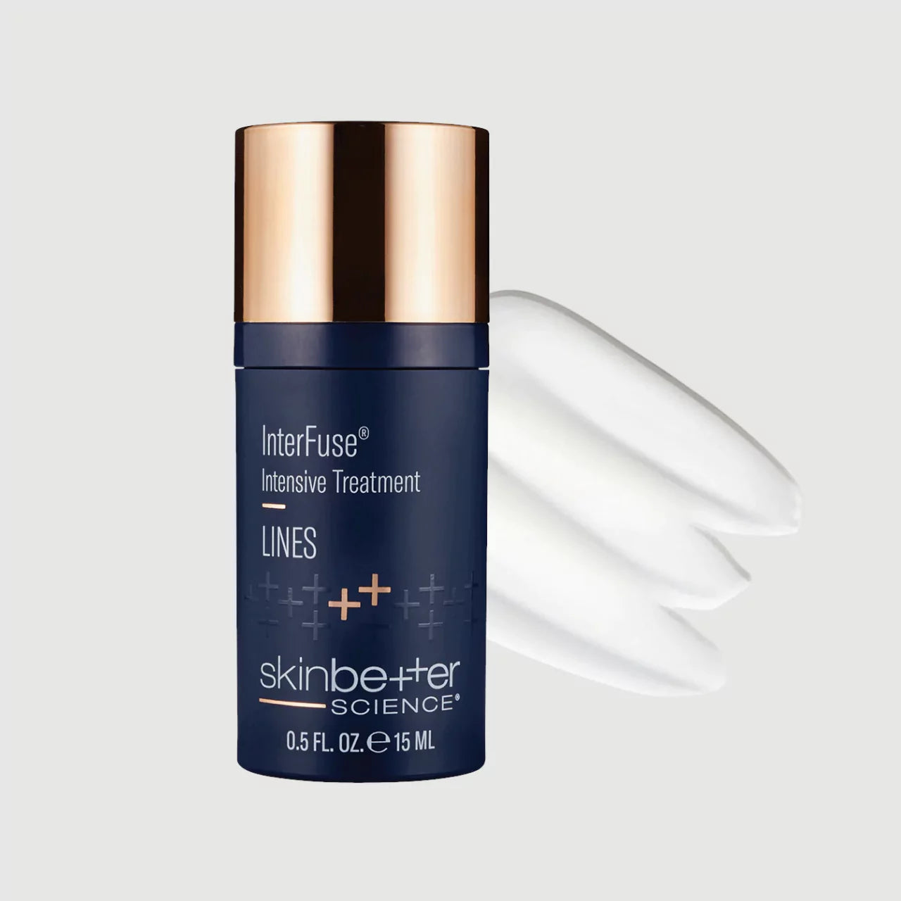 Skinbetter Science® InterFuse® Intensive Treatment LINES deeply hydrates and firms skin with hyaluronic acid and vitamin C for a plump, youthful look.
