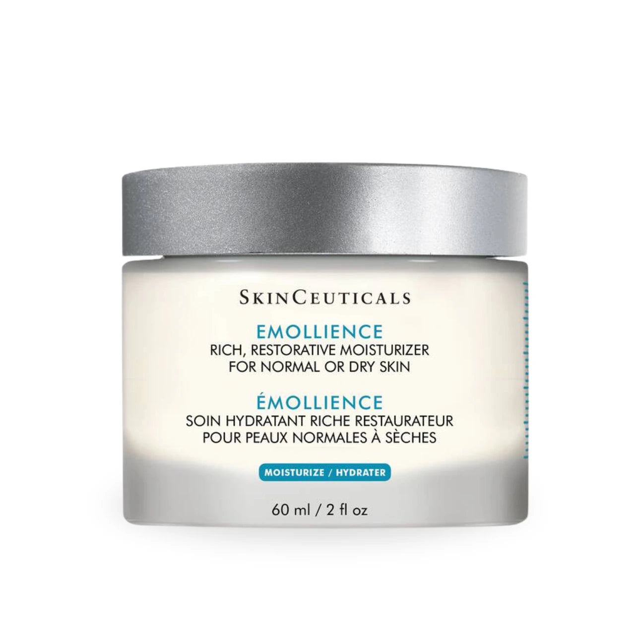 SkinCeuticals Emollience Moisturizer is a rich, restorative face cream designed to deeply hydrate and nourish normal to dry skin.
