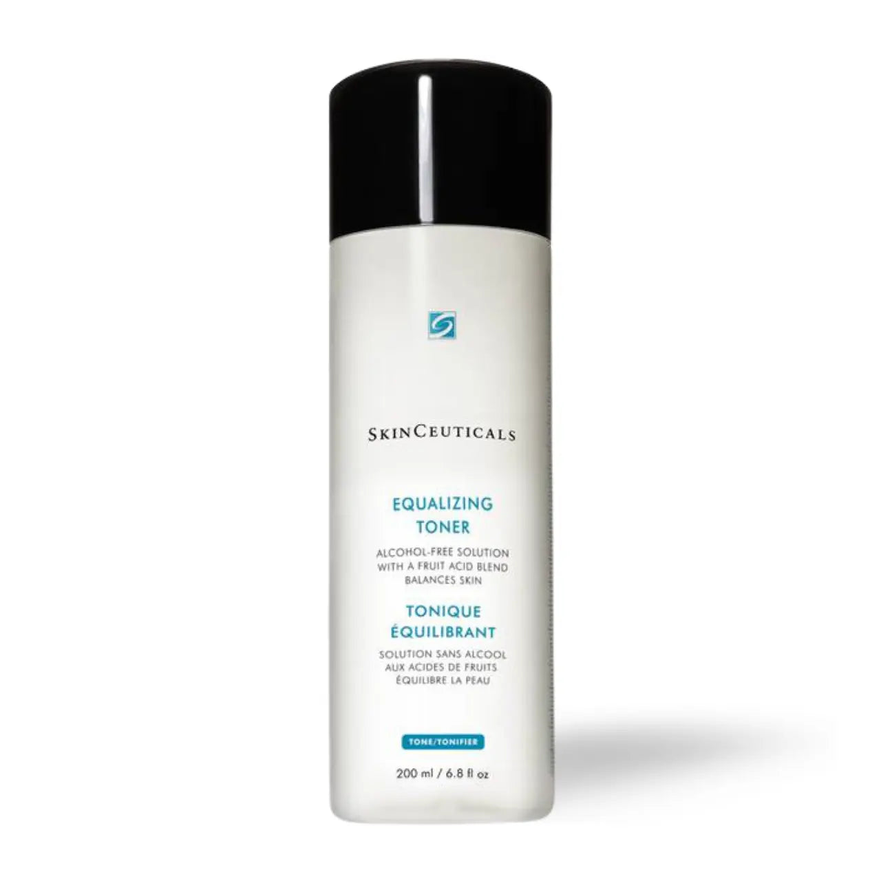 SkinCeuticals Equalizing Toner gently exfoliates, balances pH, and refreshes skin with hydroxy acids and soothing botanicals.