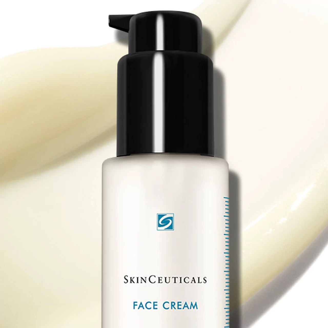 SkinCeuticals Face Cream reducing fine lines and improving skin elasticity with soy isoflavones and vitamin E for a youthful glow.