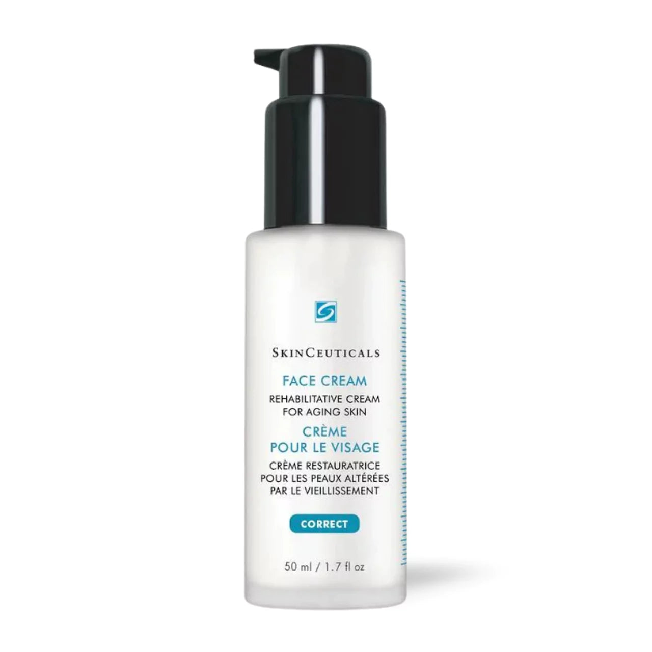 SkinCeuticals Face Cream, a lightweight anti-aging moisturizer that hydrates, firms, and protects against environmental damage.