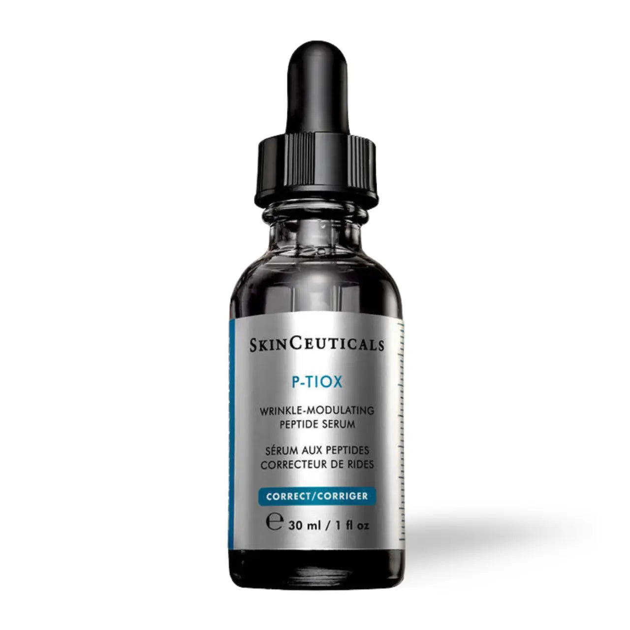 SkinCeuticals P-TIOX Wrinkle Modulating Peptide Serum—advanced peptide formula for smoothing wrinkles, refining texture, and hydrating skin.