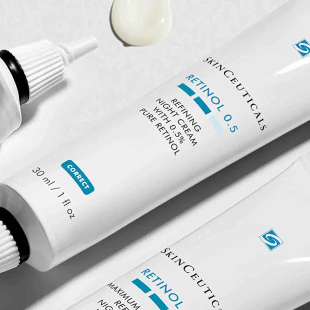 SkinCeuticals Retinol 0.5 accelerates cell turnover, reduces dullness, and promotes a radiant, refreshed appearance.