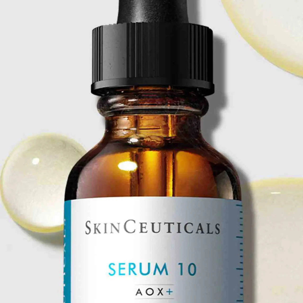 SkinCeuticals Serum 10 AOX+ provides powerful antioxidant protection with 10% pure vitamin C and ferulic acid to defend against environmental damage.
