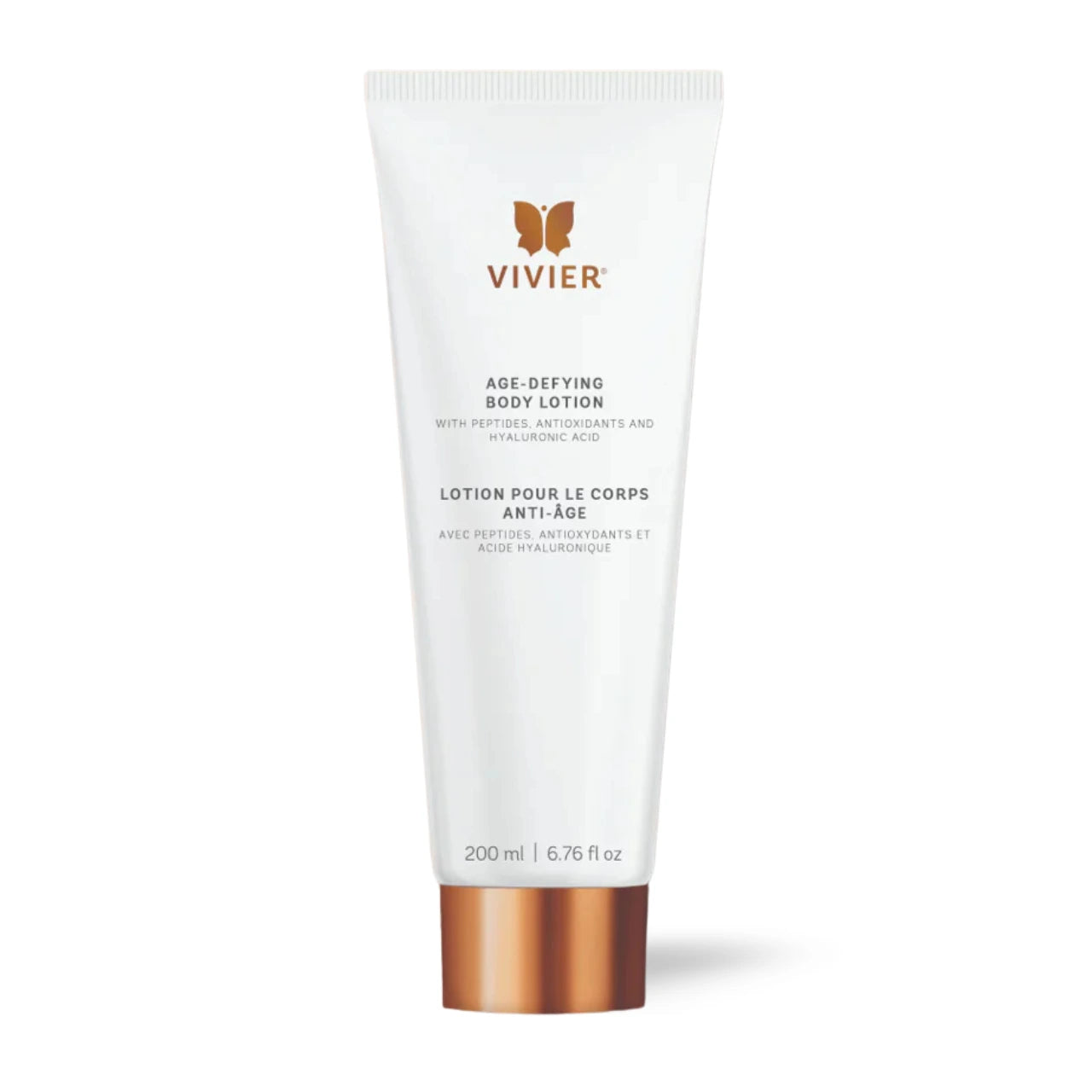 Vivier® Age-Defying Body Lotion hydrates, firms, and protects skin with peptides, antioxidants, and nourishing ingredients for soft, youthful skin.