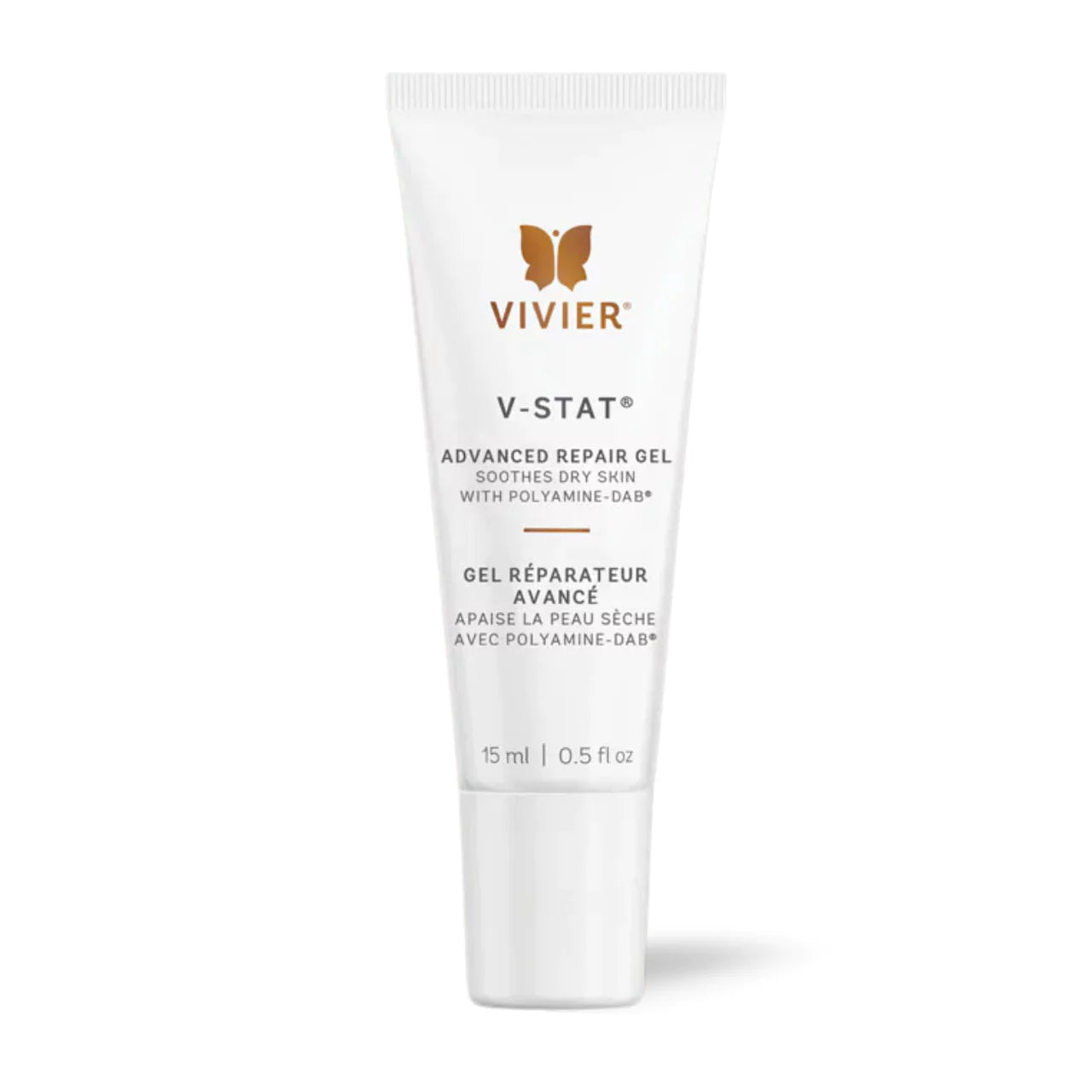 Vivier® V-STAT Advanced Repair Gel for faster skin healing and scar reduction, designed to soothe and repair damaged skin.