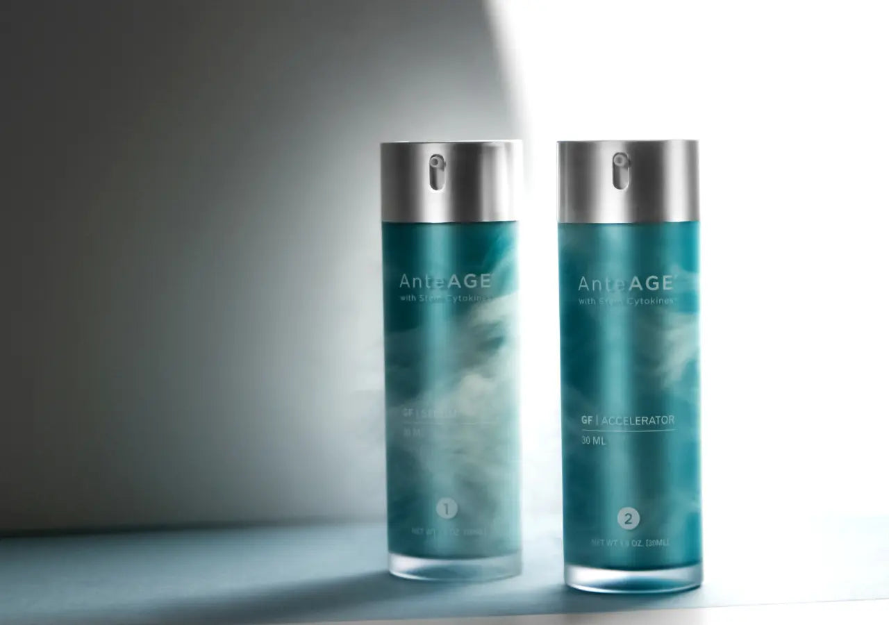 AnteAGE skincare products protecting from smoke and pollution for anti-aging benefits.