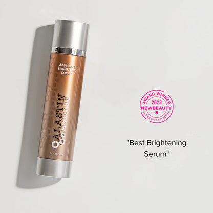 Alastin A-LUMINATE Brightening Serum™ enhances skin radiance, reduces discoloration, and supports a luminous, youthful glow.