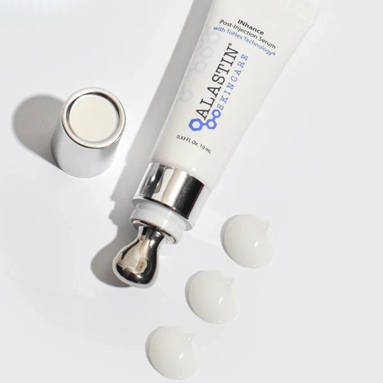 Alastin INhance Serum with TriHex Technology supports collagen and elastin production for firmer, youthful-looking skin.