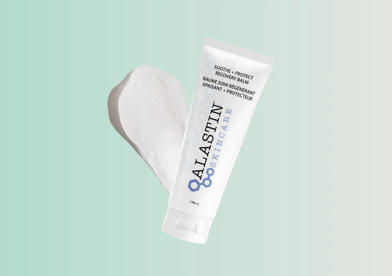 Post-treatment recovery balm protects and supports skin healing