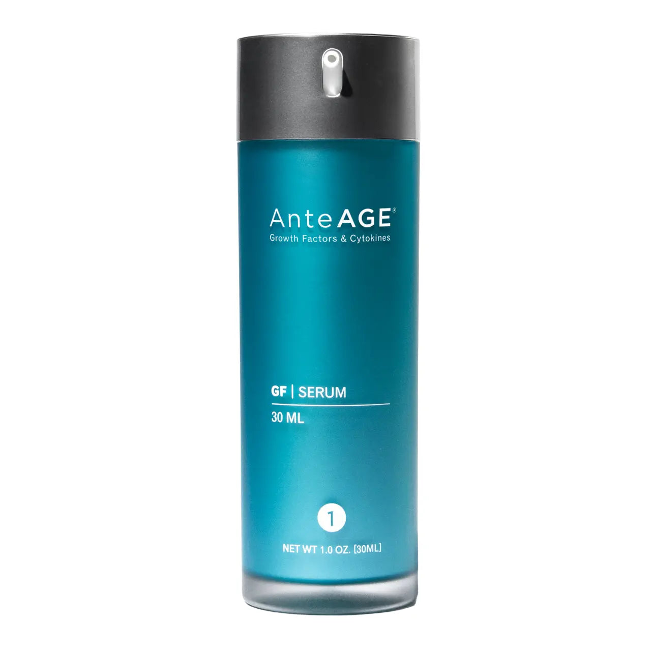 AnteAGE Serum, a regenerative skincare treatment with Stem Cytokines™, peptides, and antioxidants to support collagen renewal, reduce wrinkles, and calm skin.