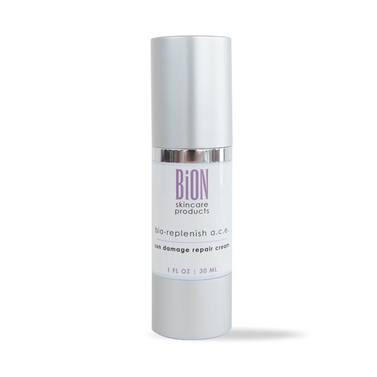 BiON Bio-Replenish A.C.E. Moisturizer for anti-aging, sun damage repair, and collagen support with Vitamins A, C, E, and turmeric extract.