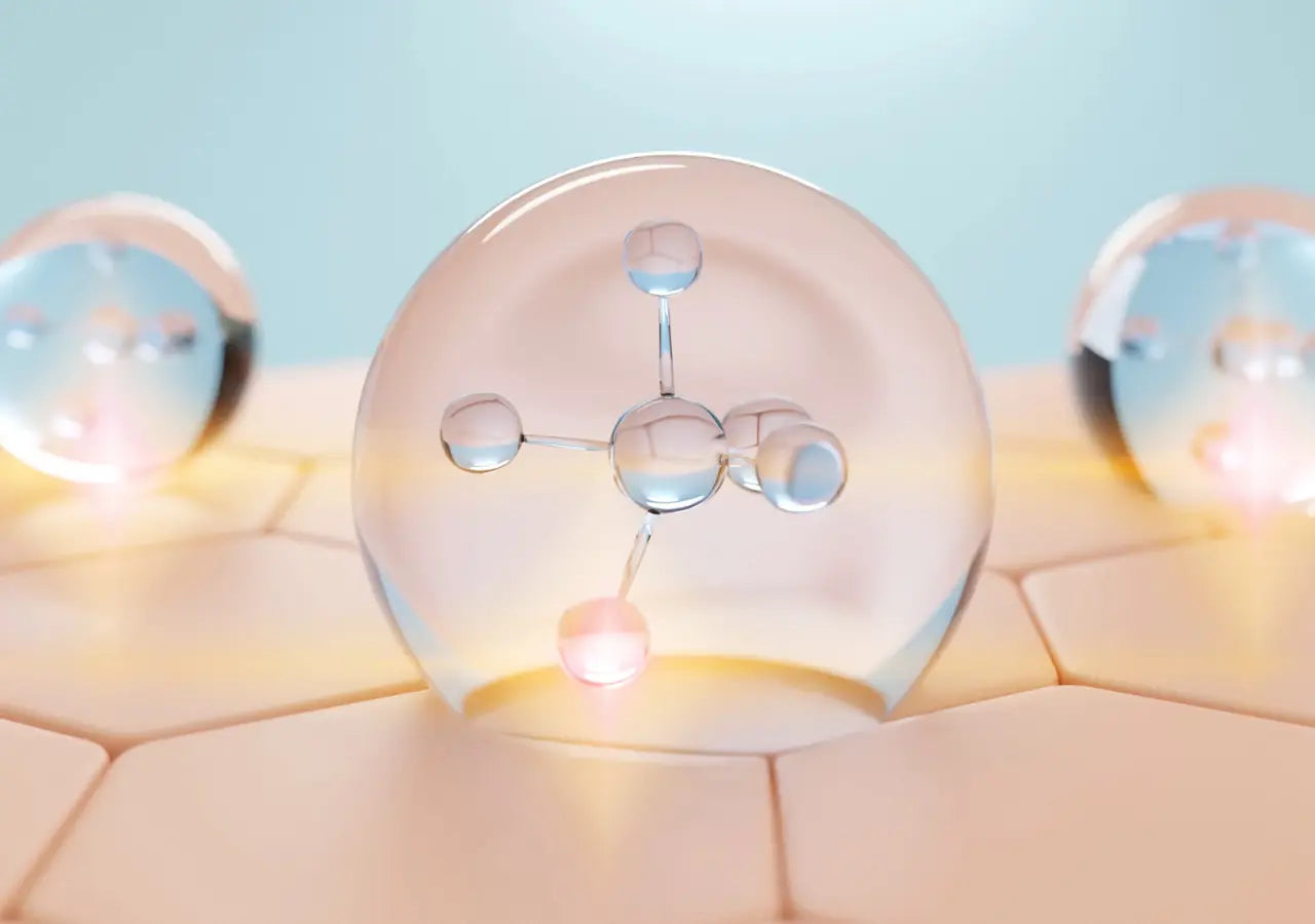 Deeply hydrated skin with hyaluronic acid serum