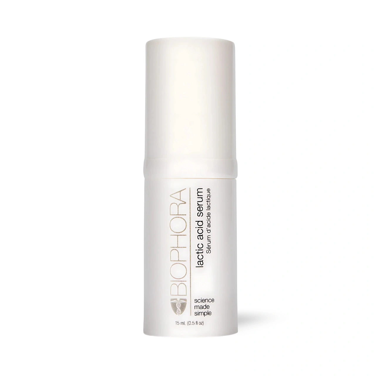 Biophora Lactic Acid Serum 15ml – travel-size exfoliating serum with lactic acid, salicylic acid, and niacinamide for clearer, refined skin.