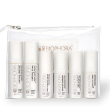 Biophora Sensitive Dry Travel Kit with cleanser, toner, moisturizer, and SPF for sensitive skin