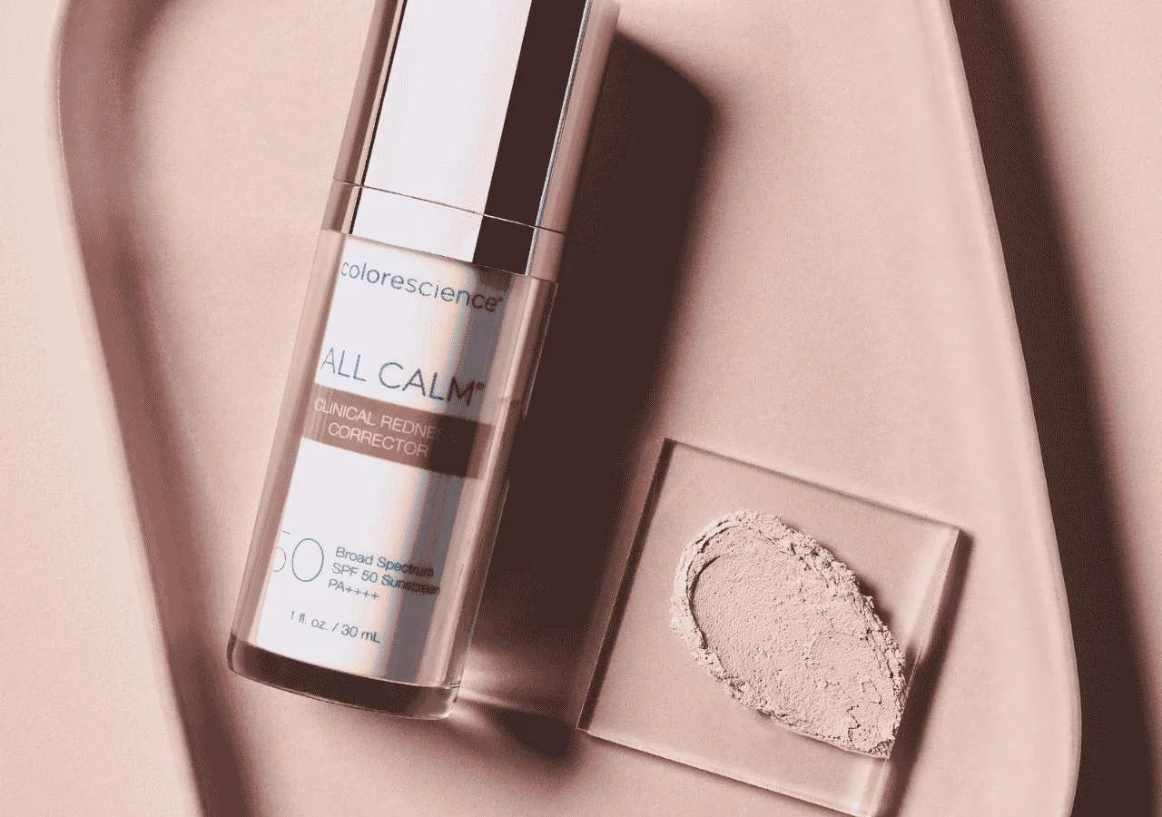 Colorescience All Calm® - Green-tinted corrector instantly neutralizes redness and evens skin tone for a naturally balanced complexion.