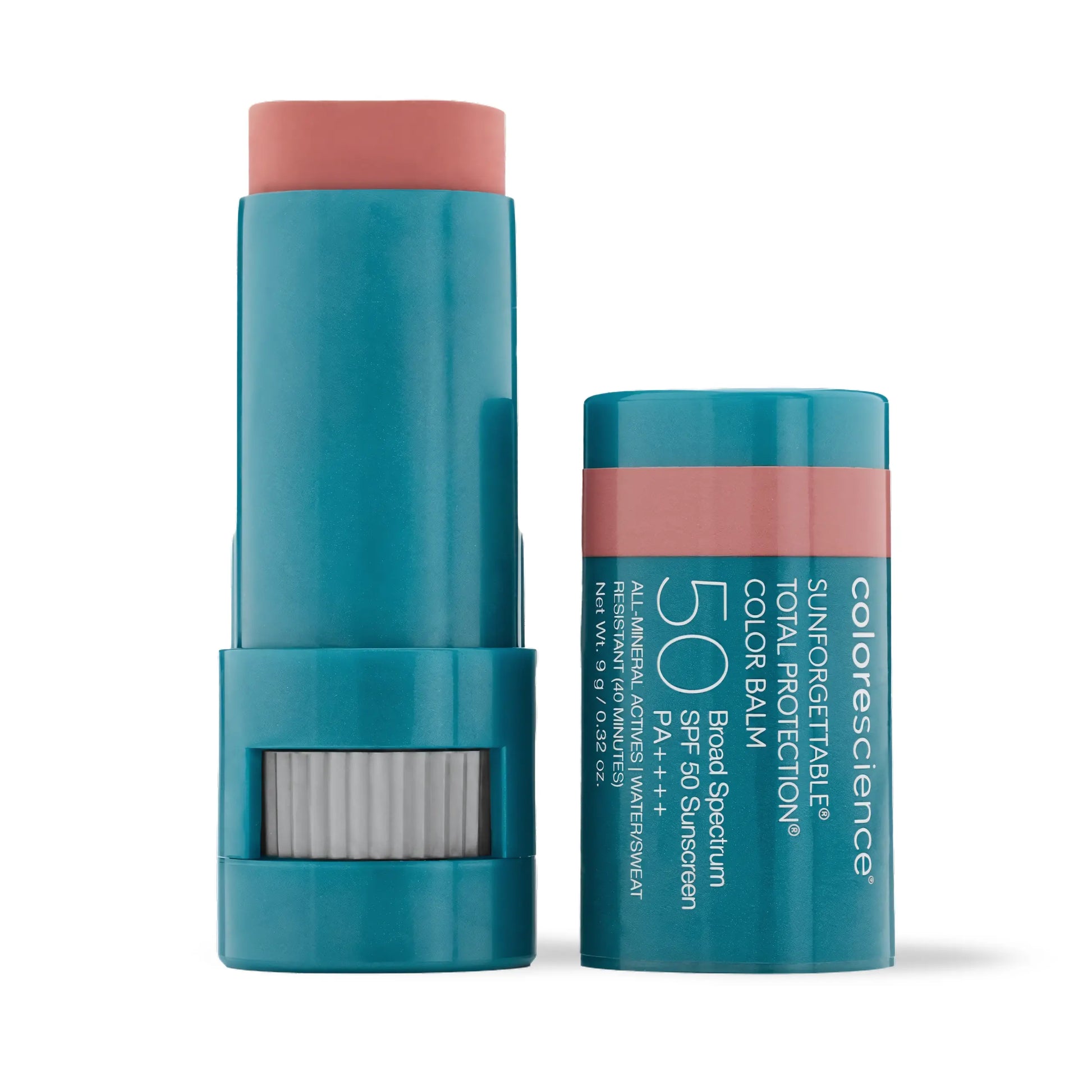 Colorescience Sunforgettable Total Protection Color Balm SPF 50 in Savanna - A warm. peachy nude to protect and hydrate for cheeks, lips, and eye lids.