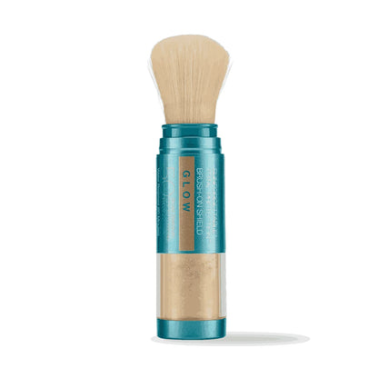 Colorescience Sunforgettable® Brush-On Shield Glow SPF 50 – 100% Mineral, Water-Resistant Powder Sunscreen for UV, Blue Light, and Pollution Protection